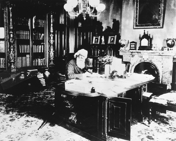 Henry Parkes in his office while Premier of New South Wales
